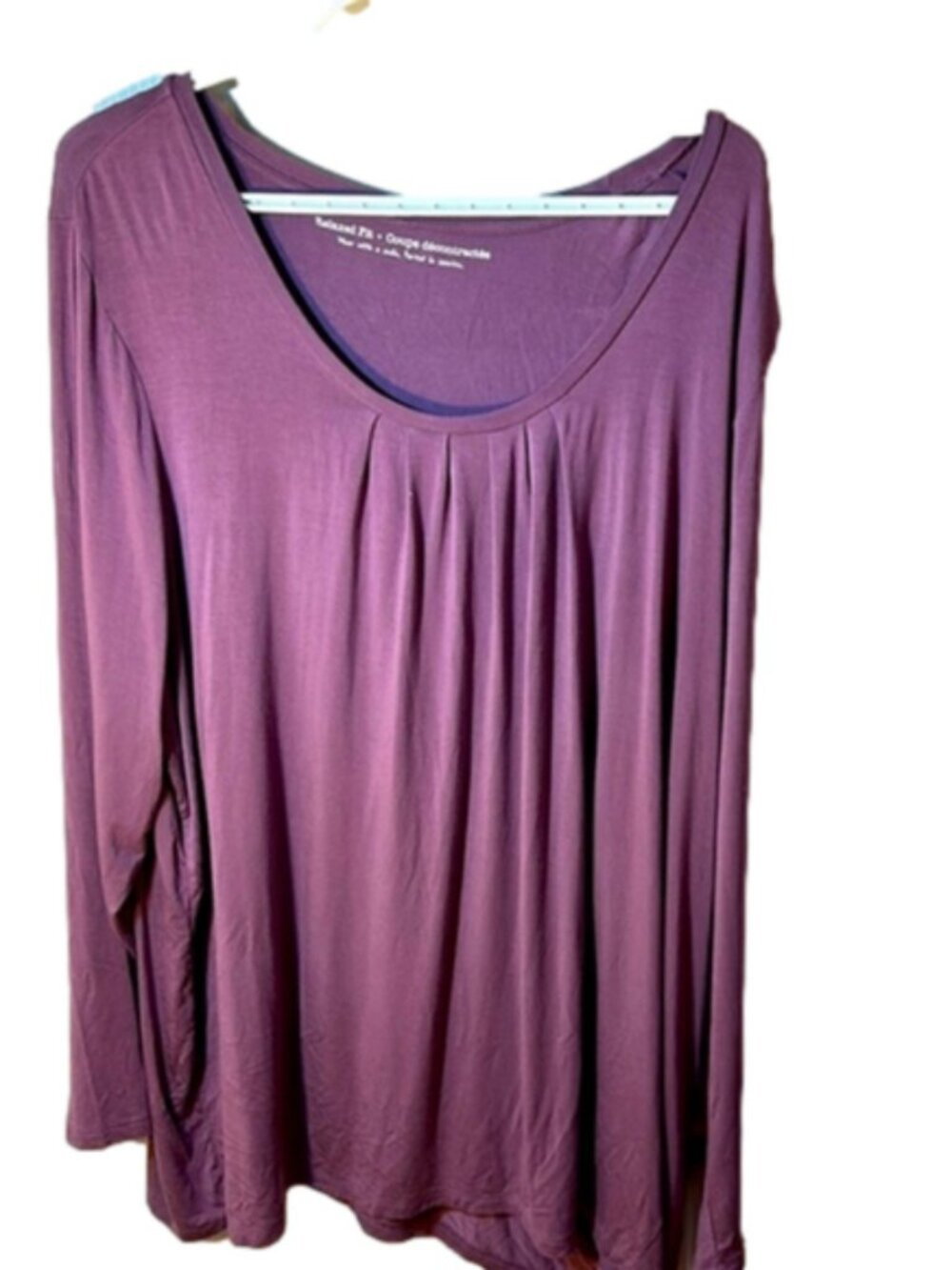 Size 2X Penningtons, plum coloured long sleeve T-shirt